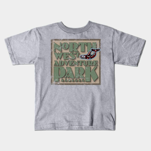 North West Adventure Park Kids T-Shirt by MikesTeez